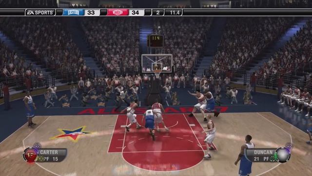 NBA Live 07 Xbox 360 gameplay - NBA All star game смотреть онлайн