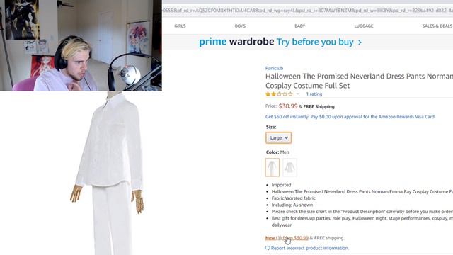 BUYING A NORMAN FROM THE PROMISE NEVERLAND COSPLAY?! смотреть онлайн
