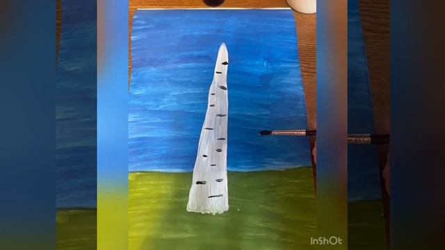 Рисование «Белая берёза 5-6 лет смотреть онлайн