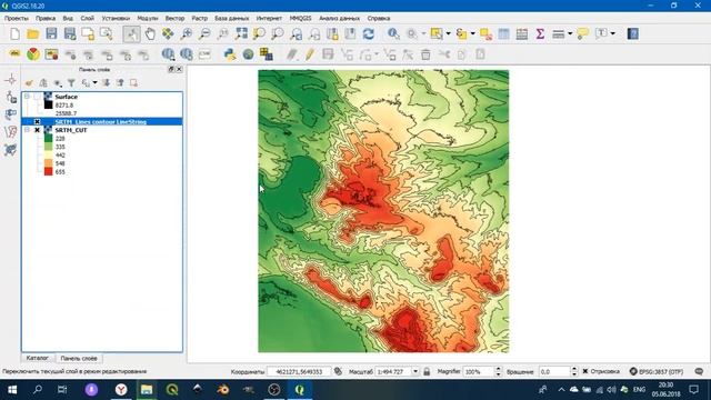 QGIS 2 - № 21. Создание изолиний. смотреть онлайн