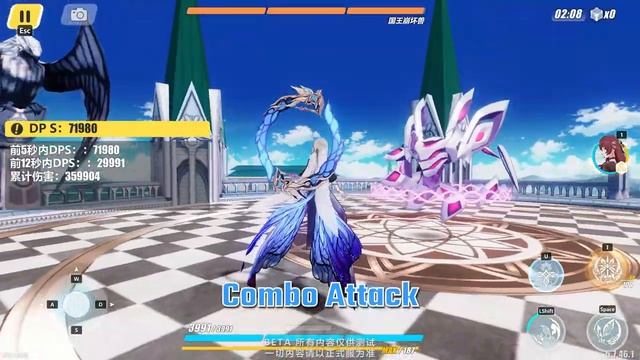 [Honkai Beta 5.7v1] - Aponia S-Rank Moveset Gameplay 4K 60fps смотреть онлайн