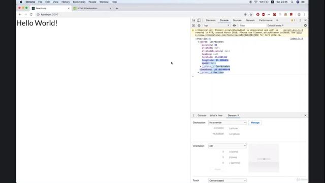 29-Get user's physical location in React.js смотреть онлайн