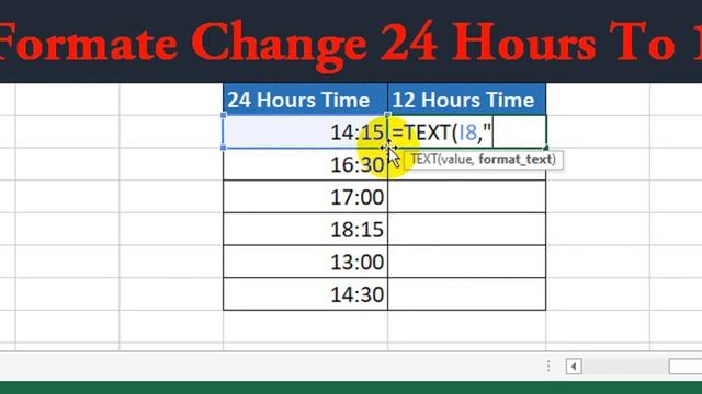 Excel Tricks Time Format 24 Hour Convert into 12 Hour смотреть онлайн