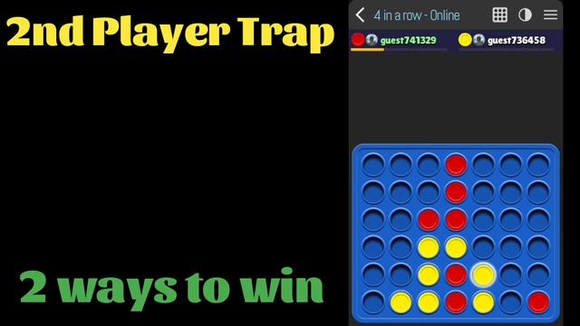connect 4 trap second player смотреть онлайн