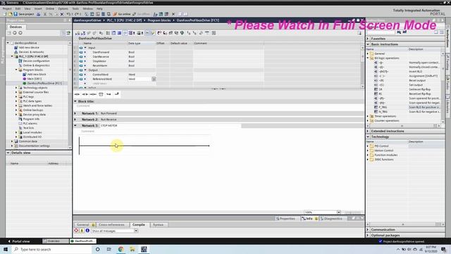 How to communicate siemens S7 300 PLC with Danfoss VFD via profibus using TIA Portal ? #43 смотреть онлайн