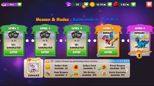 [ Heaven & Hades Event Level 5 - 6 ] - Dragon Mania Legends Gameplay Walkthrough Part 1499 HD смотреть онлайн