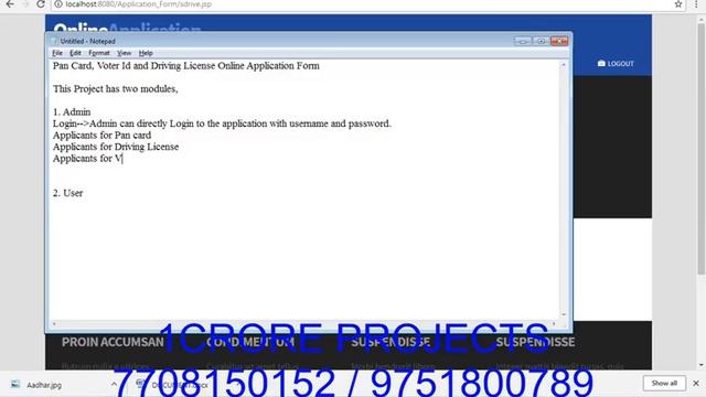 Application For Public Identity in Java ( UPDATED ) - 1Crore Projects смотреть онлайн