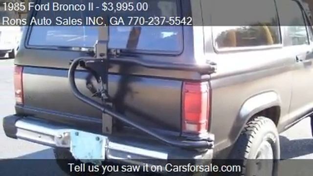 1985 Ford Bronco II Base for sale in Lawrenceville, GA 30046 смотреть онлайн