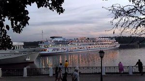 Кострома. Волга. Отправление теплохода. 29.08.2018.