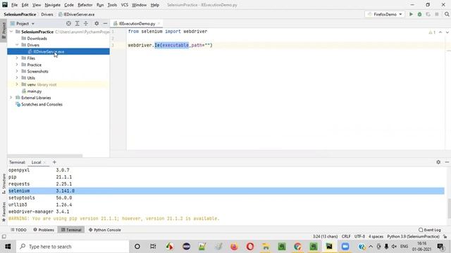 Executing Selenium Python scripts in Internet Explorer Browser (Session - 110) смотреть онлайн