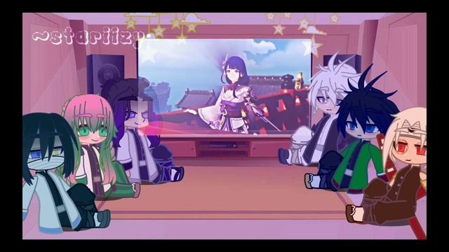 Hashiras react to nezuko's past as rimuru and future as raiden shogun part 2 смотреть онлайн