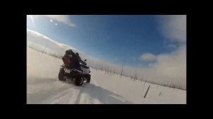 Зимний вояж АТВ. Зимняя рыбалка на квадроцикле, заменит снегоход ?