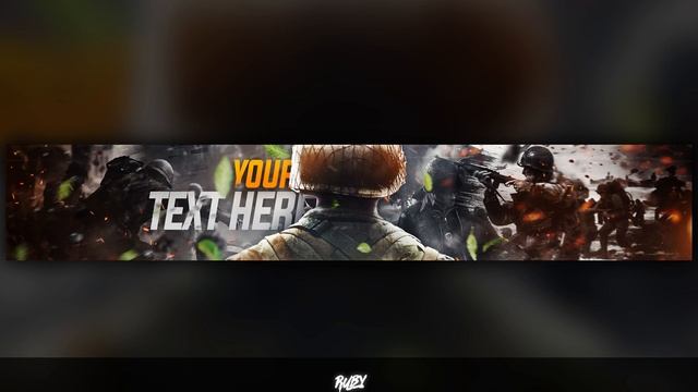 FREE GFX: Free Photoshop Banner Template: Call of Duty WWII Style Banner COD WW2 Design [2019] смотреть онлайн