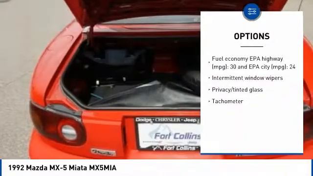 1992 Mazda MX-5 Miata Fort Collins CO 11997 смотреть онлайн