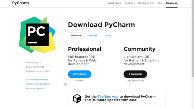 Уроки Python. установка Python+IDE PyCharm смотреть онлайн
