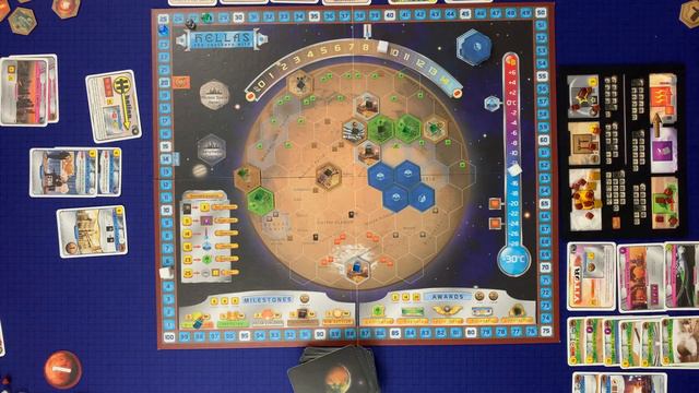 Terraforming Mars Gameplay - Prelude - Hellas - 3 Players смотреть онлайн