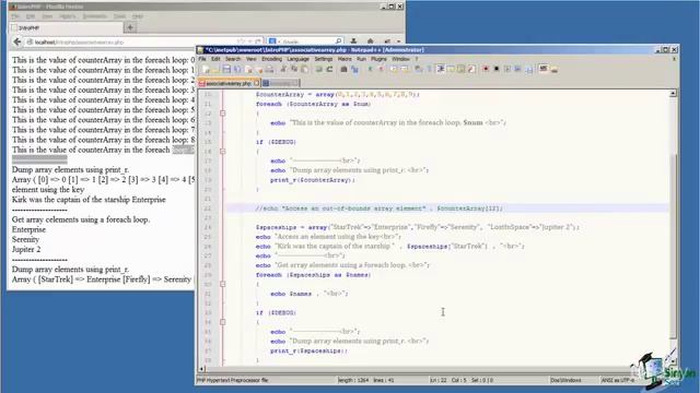 Learn PHP Programming Language - ARRAYS смотреть онлайн