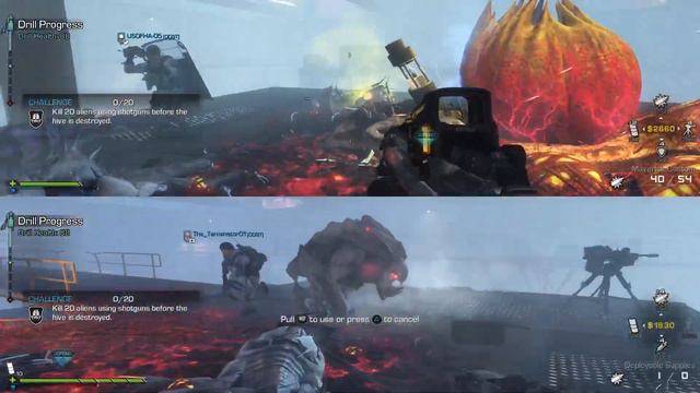 My Furthest attempt on NIGHTFALL Co-Op Split Screen EXTINCTION COD Ghosts смотреть онлайн