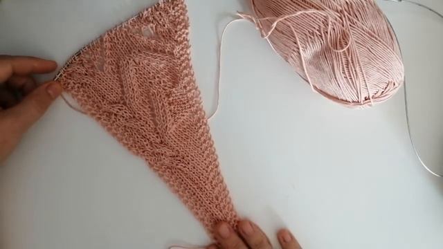 Эпизод 8/новый процесс, опять несколько процессов #идеивязания #вязание #шаль #кофтаспицами