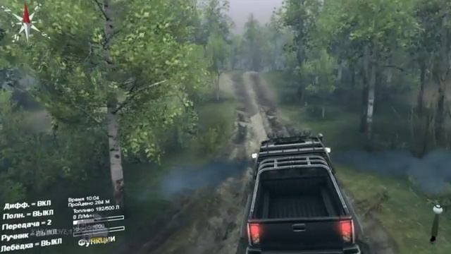 Обзор внедорожников Хаммер Н2 тест драйв на бездорожье SpinTires 2015 Hummer H2 смотреть онлайн