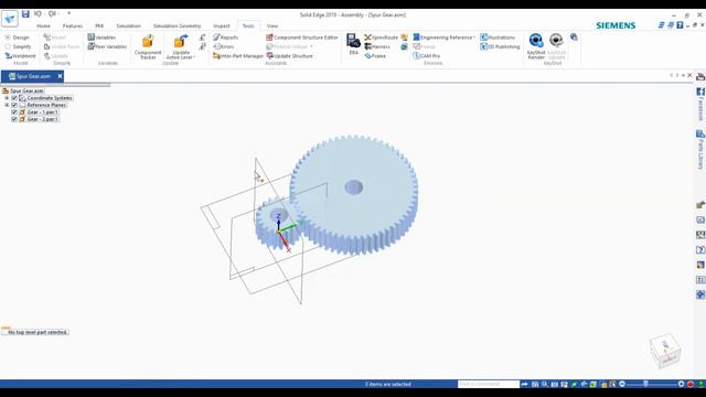 Solid Edge Tutorial#21 | Create a Spur Gear & Animation in Solid Edge | Learning Tube смотреть онлайн