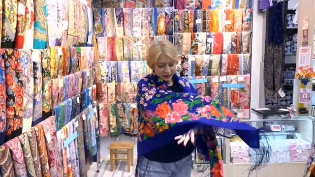 Цветущий сад ???Павловопосадские платки в Минске. Светлана смотреть онлайн