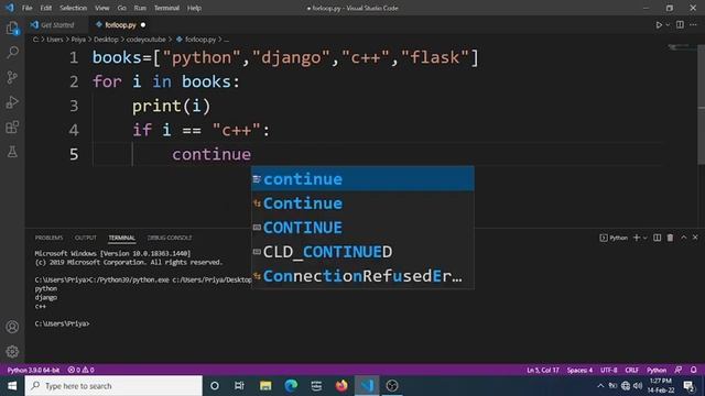 break and continue statement in python||for loop||Coding With Sarika|| смотреть онлайн