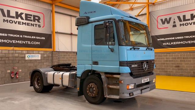 New In Stocklist For Sale: MERCEDES BENZ ACTROS 1835 MP1 4X2 TRACTOR UNIT – 2000 – X164 AVM смотреть онлайн