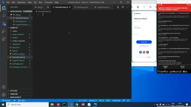 React Native | Navigation | Beautiful responsive App UI | Login Screen UI Design | Part - 2 смотреть онлайн