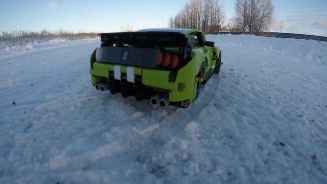 LEGO Technic 42138 Ford Mustang Shelby GT500 motorized! RC. First run смотреть онлайн