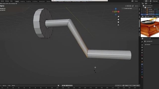 Как сделать граммофон в Blender Часть 5 смотреть онлайн