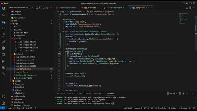 Services in angular Get Request Fetch Data from backend смотреть онлайн