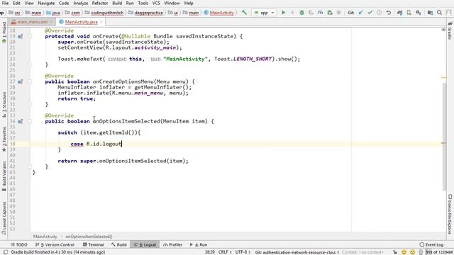 Toolbar Menu and Logout смотреть онлайн
