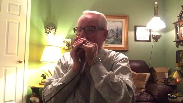 "AMAZING GRACE" on the Diatonic Harmonica playing single notes. смотреть онлайн