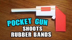 How To Make a Paper Mini / Pocket Gun That Shoots Rubber Bands - Easy Paper Gun Tutorials