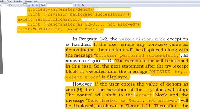 Class 12 CS NCERT Ch-1 Exception Handling in Python - In Hindi (Part-2) 2021 смотреть онлайн