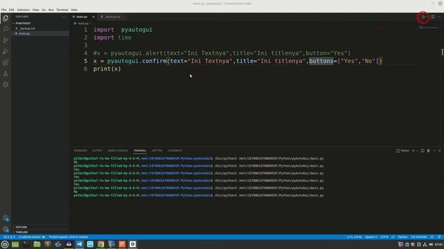 Python PyAutoGui #6 | Tutorial Belajar Desktop Automation Dengan Python Pyautogui | Message Box смотреть онлайн