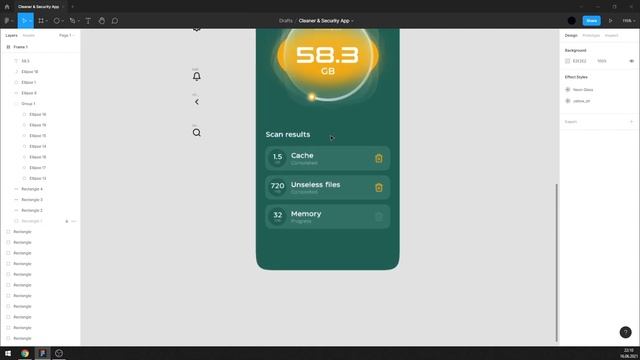 Figma Tutorial. Cleaner  Security App UI Design in Figma  Free figma template