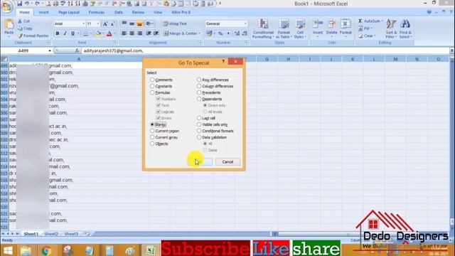 How to delete all blank cell in Excel Just in second। MS Excel Best Trick।Remove empty cell in exce смотреть онлайн