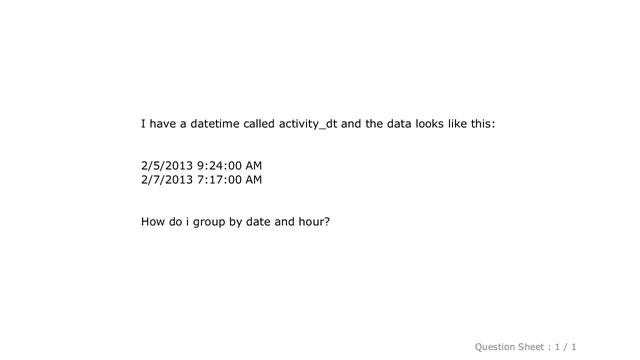 MySQL : DateTime group by date and hour смотреть онлайн
