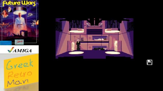 Ep. 83 Unboxing & walkthrough Future Wars Adventures in Time Amiga game [Ελληνικά] смотреть онлайн