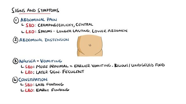 Intestinal Obstruction - Small Bowel Obstruction vs Large Bowel Obstruction смотреть онлайн