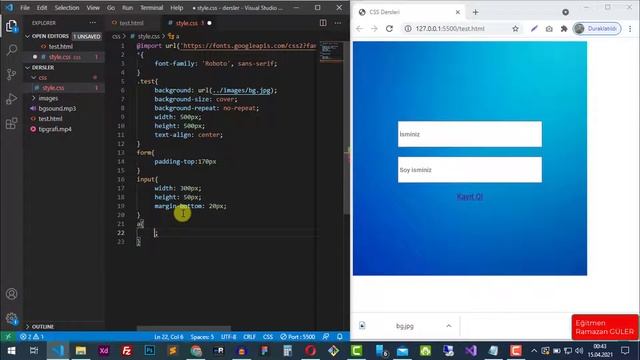 CSS Hover ve Focus Kullanımı смотреть онлайн