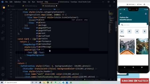 REACT NATIVE TRAVEL APP UI смотреть онлайн
