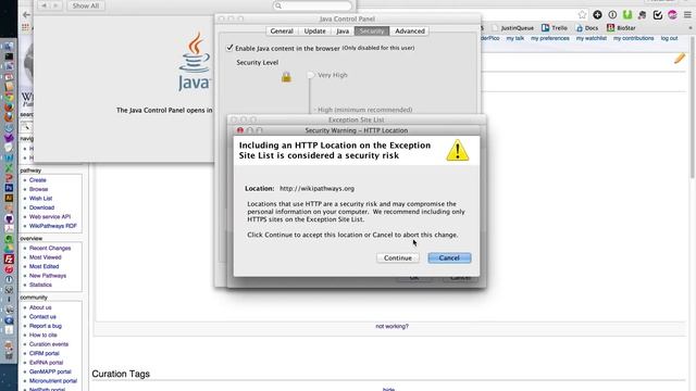 WikiPathways Java Applet Editor: MacOS10.9 - Java7/8 - Chrome смотреть онлайн