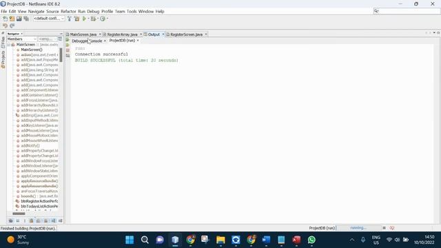 Netbeans Java application (GUI, OOP, DB): Part 6: Code GUI class: Displaying data. смотреть онлайн