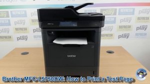 Brother MFC-L5750DW: How to Print a Nozzle Check Test Page
