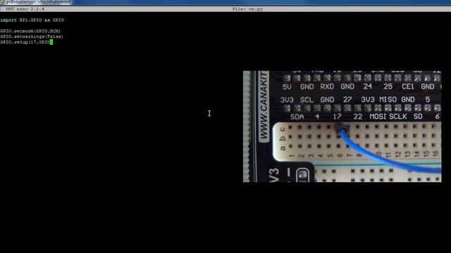 Raspberry Pi setting up LED(CanaKit Ultimate Starter Kit) смотреть онлайн