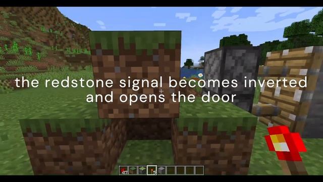 BEGINNER Redstone Torch Key Activated HIDDEN Door - Minecraft Java 1.20.2 + смотреть онлайн