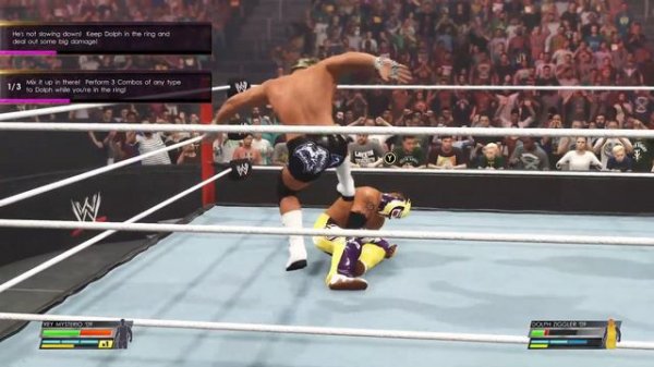 WWE 2K22 showcase match 6 complete all objectives Rey Mysterio vs Dolph Ziggler at Summerslam